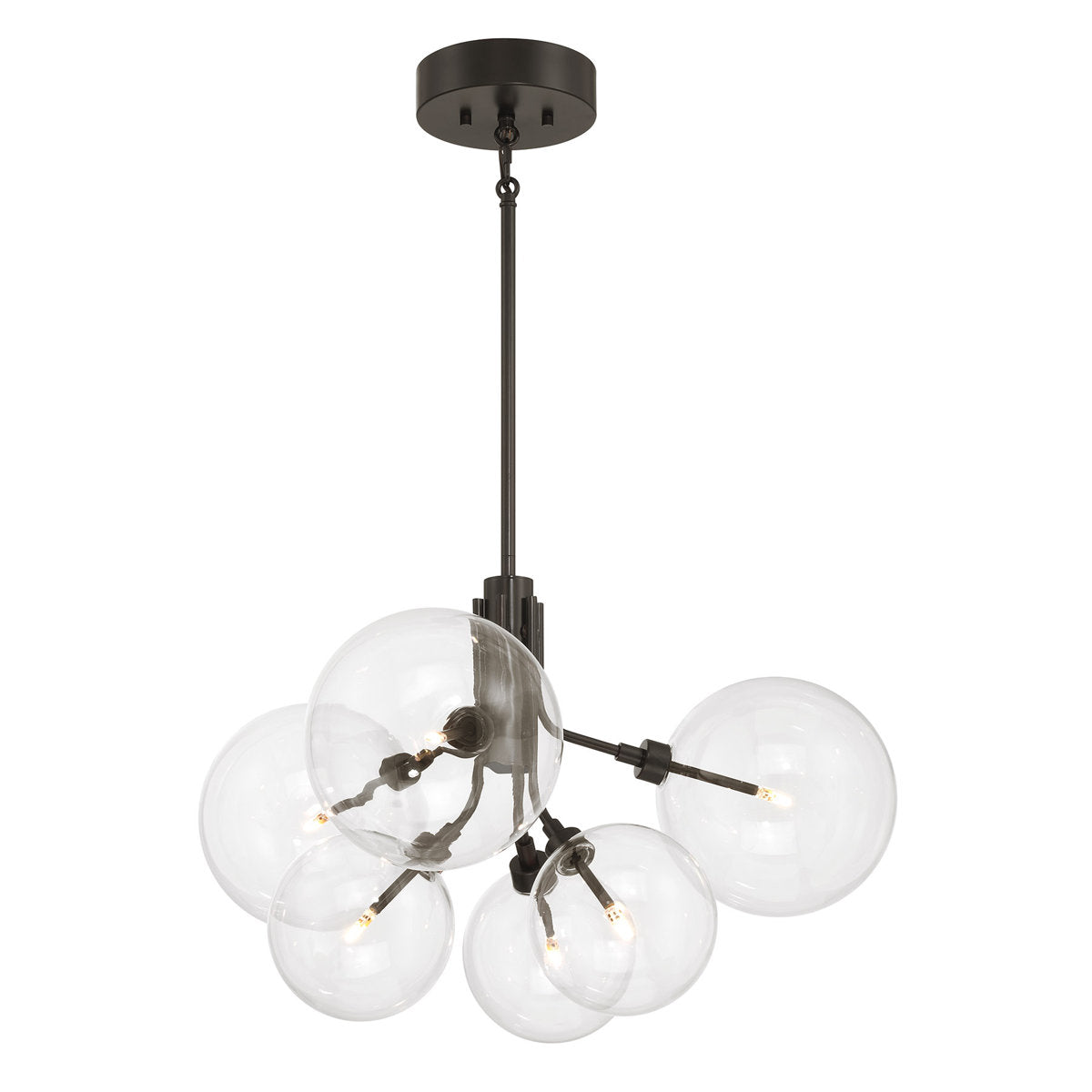 Hardwired Pendant Light with Adjustable Length in Oil Rubbed Bronze