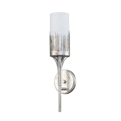 Hardwired Wall Sconce with Steel and Glass Shade