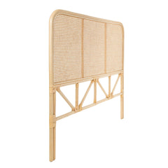Headboard, Full Size, Open-Frame Wicker Rattan Design