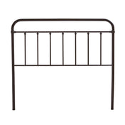 Headboard, King, Oiled Bronze with Steel Frame