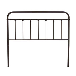 Headboard, King, Oiled Bronze with Steel Frame