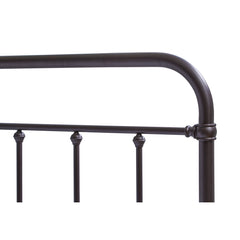 Headboard, King, Oiled Bronze with Steel Frame