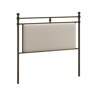 Headboard, Queen, Gray Polyester Upholstery with Engineered Wood Frame