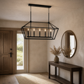 In an entryway | the same pendant hanging above a console table near the front door