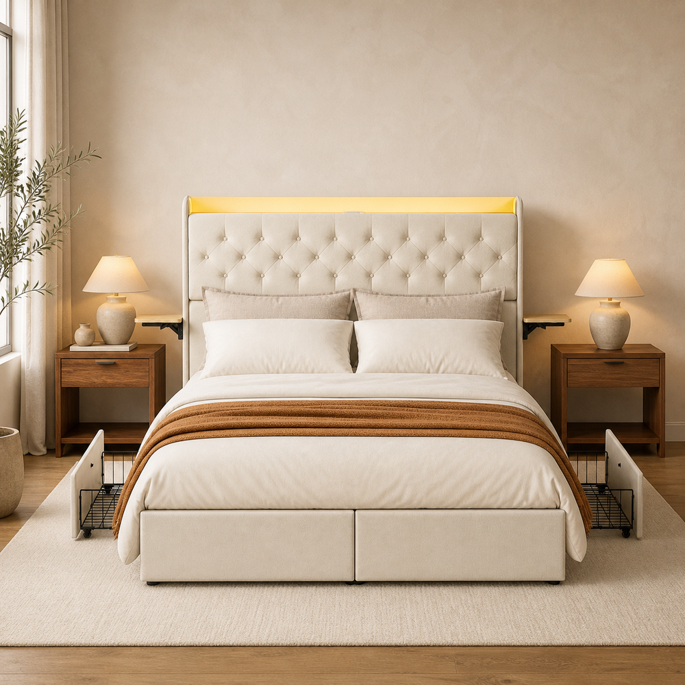 Grevane Hoy Drawer Storage Bed Set