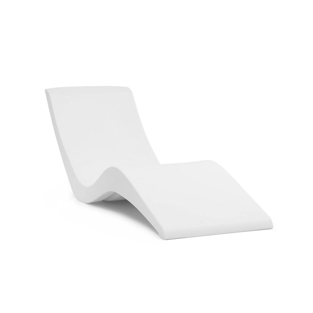 In-Pool Chaise Lounges, Set of 2, White Plastic
