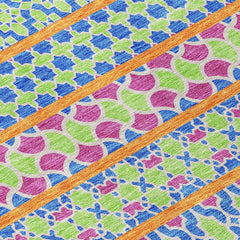 Indoor and Outdoor Area Rug, 8 ft x 10 ft, Blush Polyester
