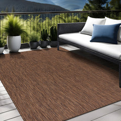 Indoor and Outdoor Rug, Polypropylene, Brown