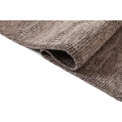 Indoor Area Rug, 3 Ft x 5 Ft, Gray Wool with Cotton Backing