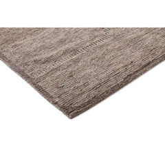 Indoor Area Rug, 3 Ft x 5 Ft, Gray Wool with Cotton Backing