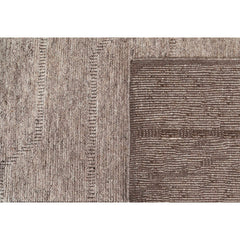 Indoor Area Rug, 3 Ft x 5 Ft, Gray Wool with Cotton Backing