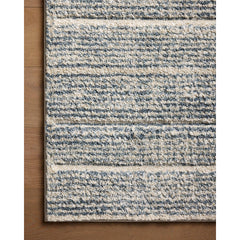 Indoor Area Rug, 6'7" x 9'2" in Beige and Blue