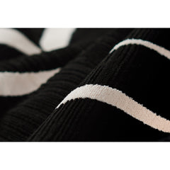 Indoor Area Rug, 7'10" x 9'10", Black and Ivory Polyester