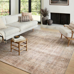 Indoor Area Rug, 7'6" x 9'6", Polyester in Sand and Ocean