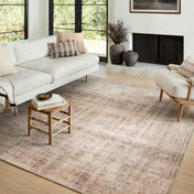 Indoor Area Rug, 7'6" x 9'6", Polyester in Sand and Ocean