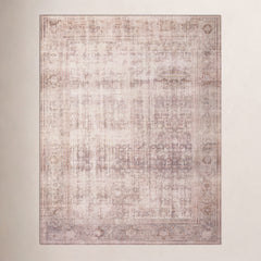 Indoor Area Rug, 7'6" x 9'6", Polyester in Sand and Ocean