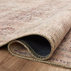 Indoor Area Rug, 7'6" x 9'6", Polyester in Sand and Ocean