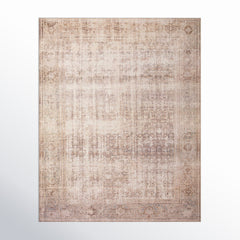 Indoor Area Rug, 7'6" x 9'6", Polyester in Sand and Ocean