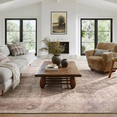 Indoor Area Rug, 7'6" x 9'6", Polyester in Sand and Ocean