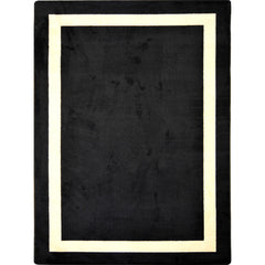 Indoor Area Rug, 7'8" x 10'9" in Black Nylon