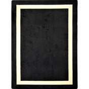 Indoor Area Rug, 7'8" x 10'9" in Black Nylon