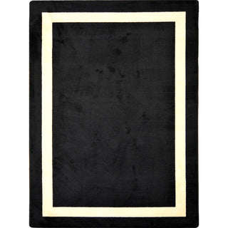 Indoor Area Rug, 7'8" x 10'9" in Black Nylon