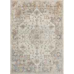 Indoor Area Rug, Cream Polypropylene with Jute Backing