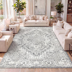 Indoor Area Rug, Polypropylene in Light Gray