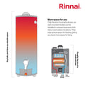 Diagram | Tankless water heater diagram showing compact wall-mounted form and internal water path