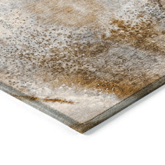 Indoor/Outdoor Area Rug, 10 x 14 Ft in Brown