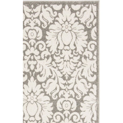 Indoor/Outdoor Area Rug, 10 x 14 ft in Dark Gray/Beige