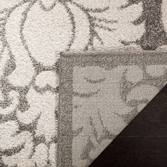 Indoor/Outdoor Area Rug, 10 x 14 ft in Dark Gray/Beige