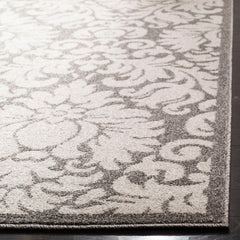 Indoor/Outdoor Area Rug, 10 x 14 ft in Dark Gray/Beige