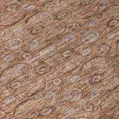 Indoor Outdoor Area Rug, 10' x 14' in Copper Flatweave Polyester