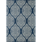 Indoor/Outdoor Area Rug, 7'10" x 10'10" in Navy Blue