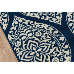 Indoor/Outdoor Area Rug, 7'10" x 10'10" in Navy Blue