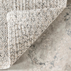 Indoor/Outdoor Area Rug, 7 ft 6 in x 9 ft 6 in, Ivory