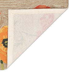 Indoor/Outdoor Area Rug, 8'3" x 11'6" with Yellow Poppy Design