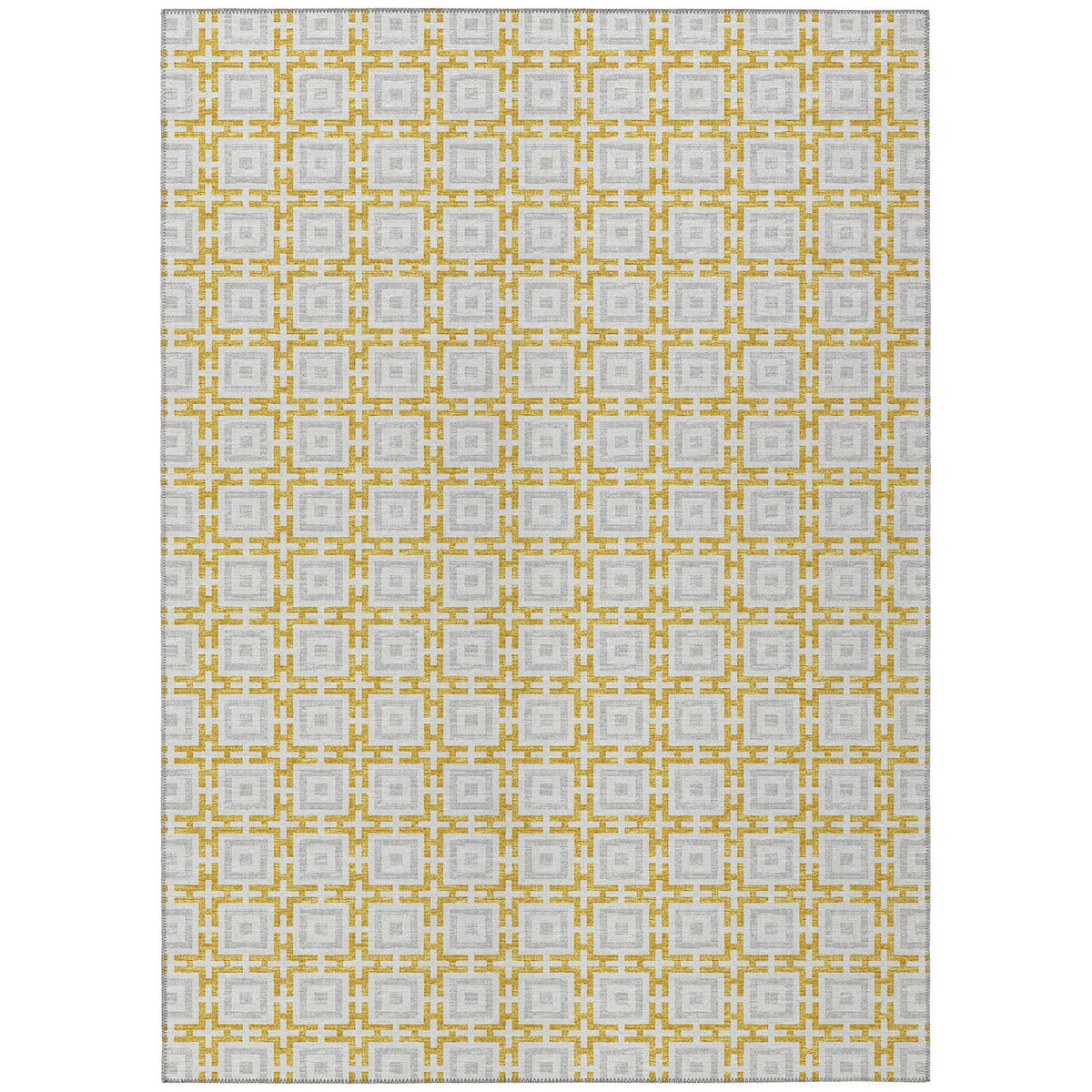 Indoor/Outdoor Area Rug, 8 ft x 10 ft in Gold