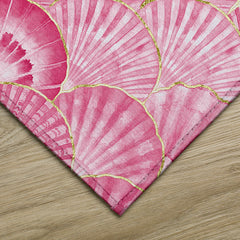Indoor/Outdoor Area Rug, 8' x 10' in Pink Polyester