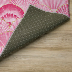 Indoor/Outdoor Area Rug, 8' x 10' in Pink Polyester