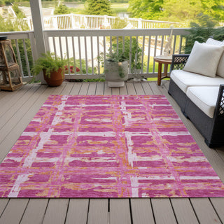 Indoor/Outdoor Area Rug, 9 x 12 ft, Striped Polyester