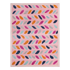Indoor/Outdoor Area Rug, Rectangle 9 ft x 12 ft in Pink