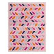 Indoor/Outdoor Area Rug, Rectangle 9 ft x 12 ft in Pink