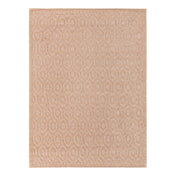 Indoor/Outdoor Area Rug, Textured Polypropylene in Beige