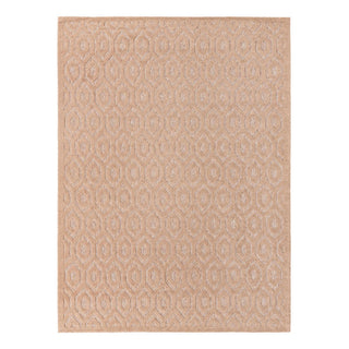 Indoor/Outdoor Area Rug, Textured Polypropylene in Beige
