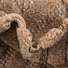 Indoor/Outdoor Area Rug, Textured Polypropylene in Beige