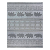 Indoor Outdoor Rug, 8'9" x 13' in Ivory and Gray
