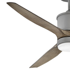 Indoor Outdoor Smart Ceiling Fan with LED Light, 52 in, Graphite