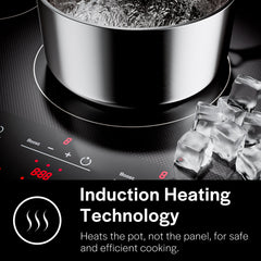 Induction Cooktop, Built-In, 5 Elements, Touch Control, 36 Inch, Black
